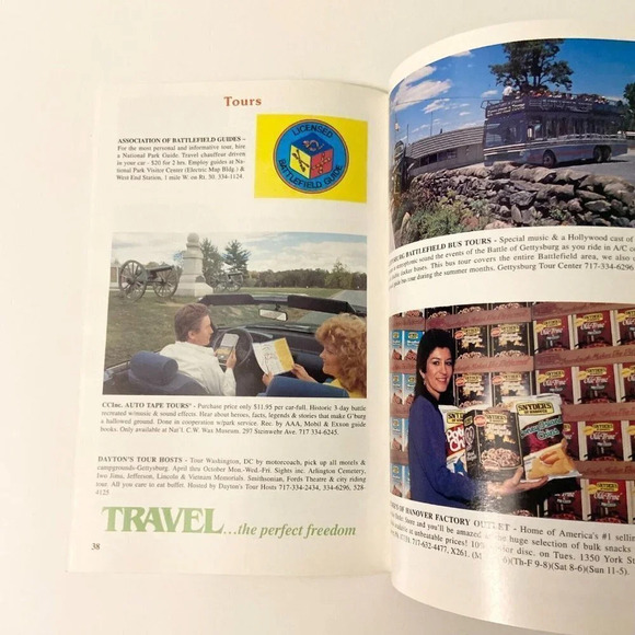 Vintage 1993 Gettysburg  Guide Brochure Pennsylvania Pamphlet Booklet - Picture 13 of 16